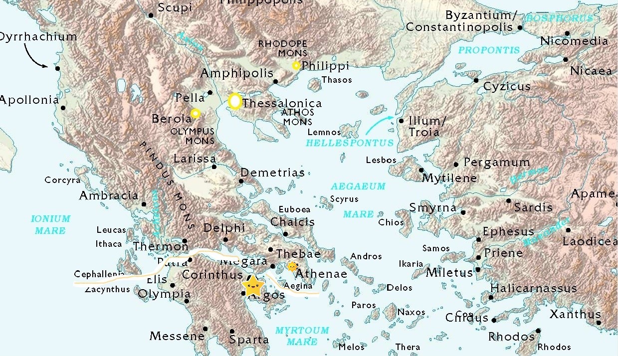 Asia Minor map Roman times Cor